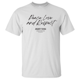 Jacky Tang Peace Love & Respect Tee