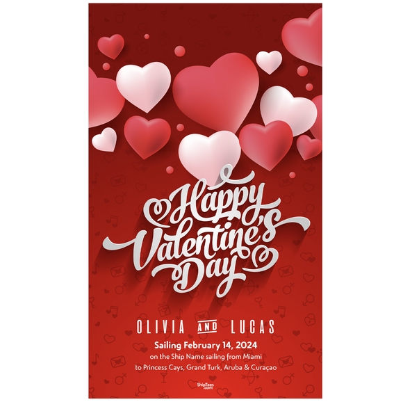 Valentine's Day Hearts 18x30 Glossy Door Poster