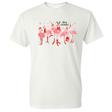 Christmas Flamingos Tee