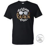 Resting Beach Face with Metallic Shades Tee