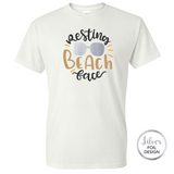 Resting Beach Face with Metallic Shades Tee
