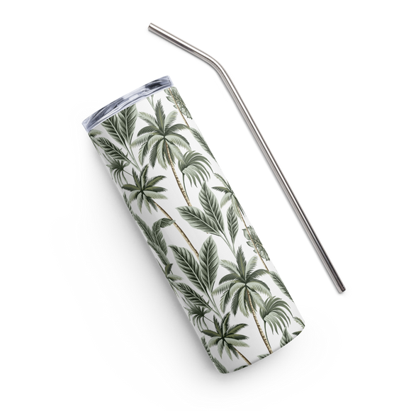 Coastal Palms 20 oz. Stainless Steel Hot/Cold Tumbler