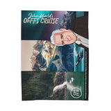 Velveteen Plush Blanket — 'John Menlo's Oh FFS Cruise' Scenic Cartoon Throw