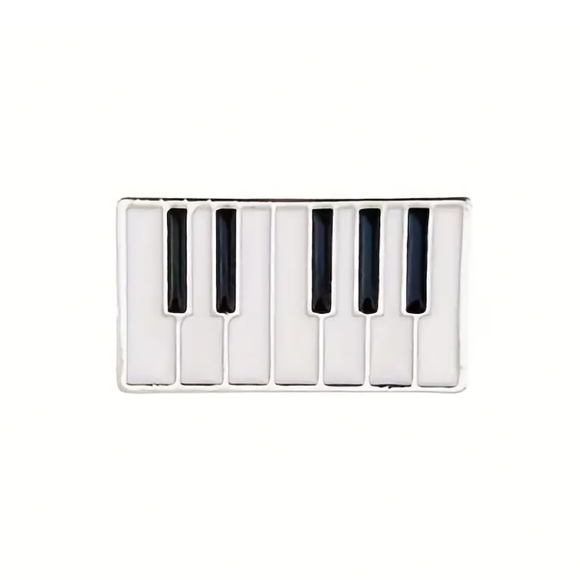 Piano Keyboard Enamel Pin