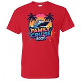 Family Cruise Shirt with Cruise Ship and Palm Trees