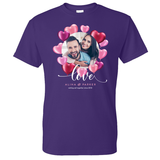 Balloon Heart Couples Tee - Upload Your Own Photo