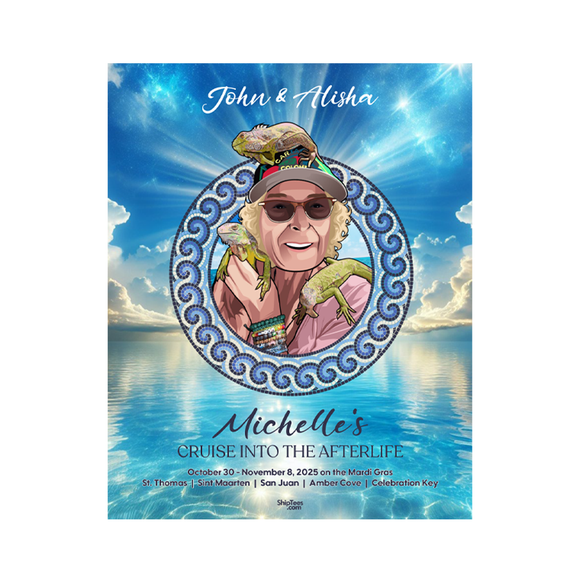 Michelle's Cruise Into the Afterlife 8x10 Door Magnet