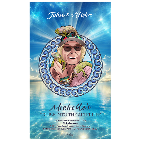 Michelle's Cruise Into the Afterllife Glossy Door Poster