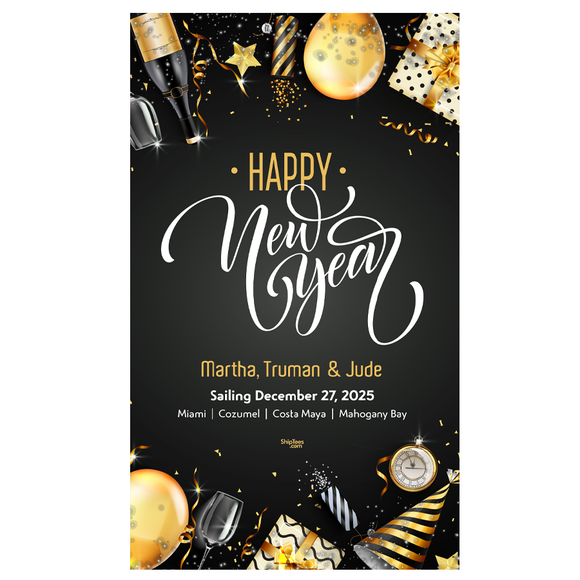 New Years Eve Script 18x30 Glossy Door Poster