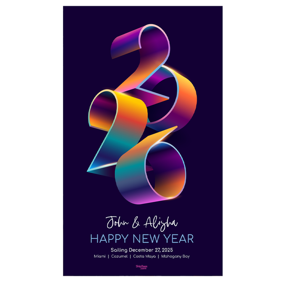 New Years Eve Modern 18x30 Glossy Door Poster
