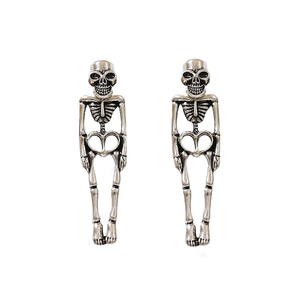 Gothic Halloween Skeleton Stud Earrings