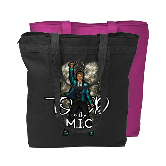 TODD on the M.I.C Tee Zippered Tote