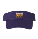 Ayy-Yee Breezie Mardi Gras Puffed Embroidered Vizor