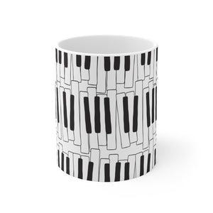 Piano Keys 11oz Ceramic Mug