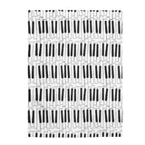 Piano Keys Velveteen Plush Blanket