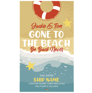 Gone to the Beach 18x30 Glossy Door Poster