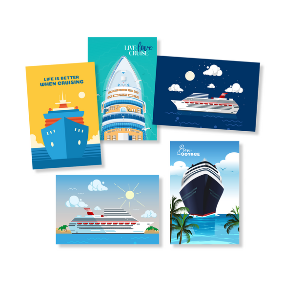 Greeting & Gratuity Cards - Pack of 5