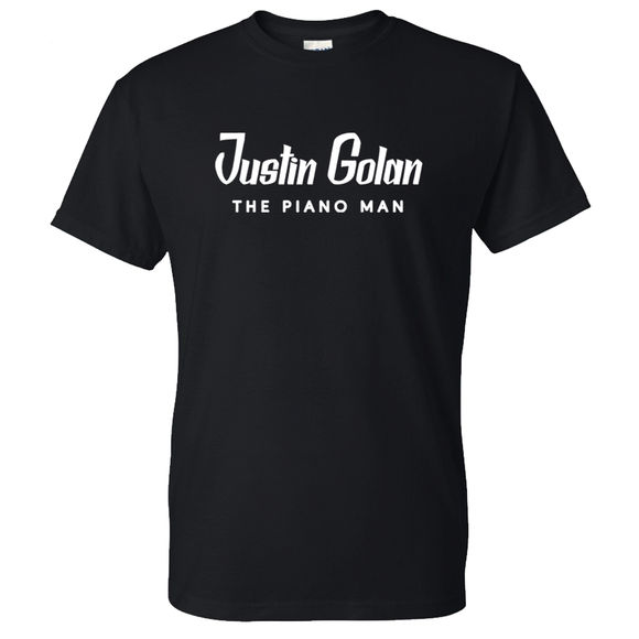 Justin Golan The Piano Man Logo Tee
