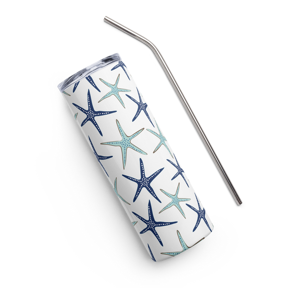Pastel Sharfish 20 oz. Stainless Steel Hot/Cold Tumbler